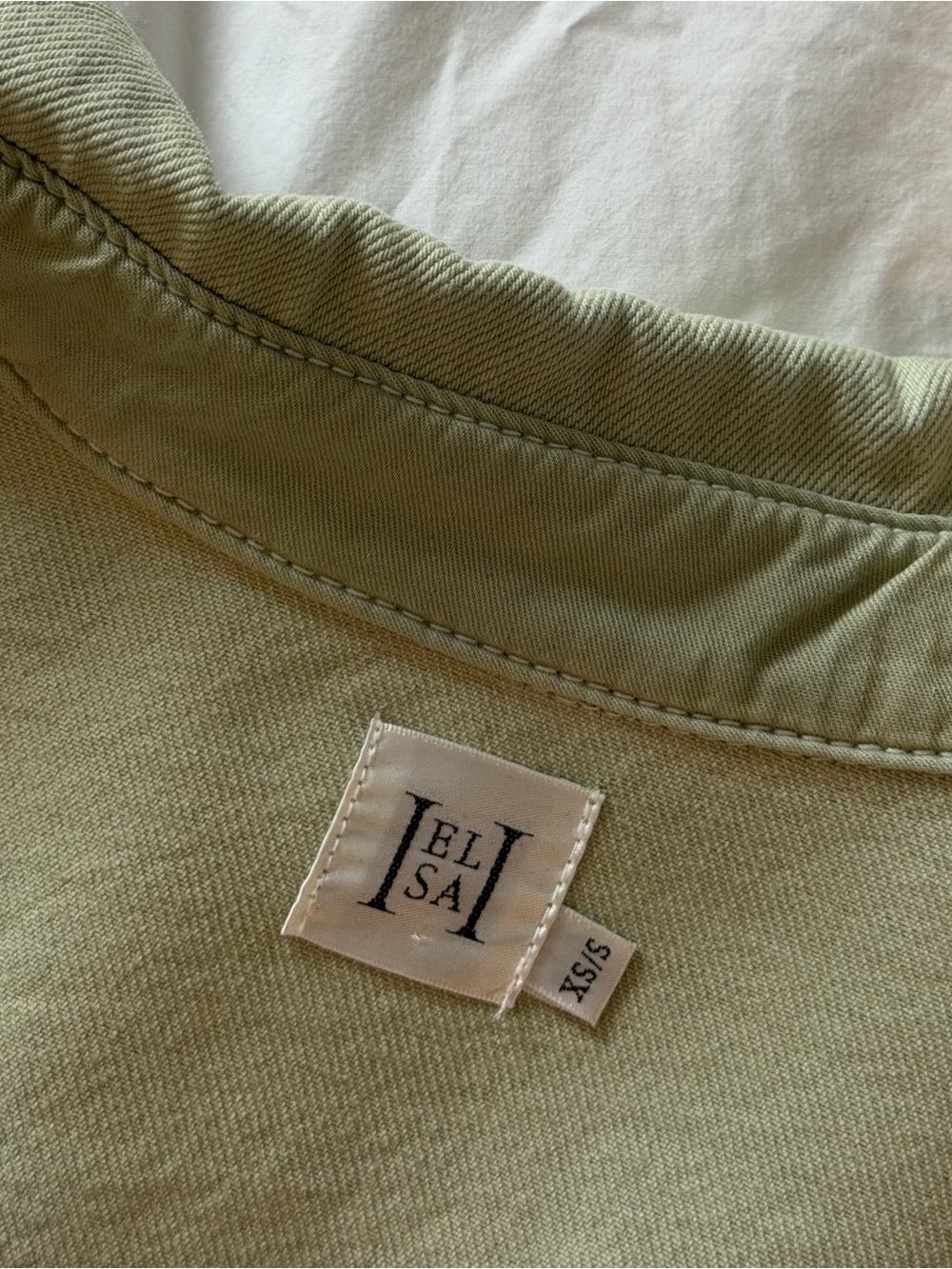 Sage green Helsa Shacket - Picture 4 of 6